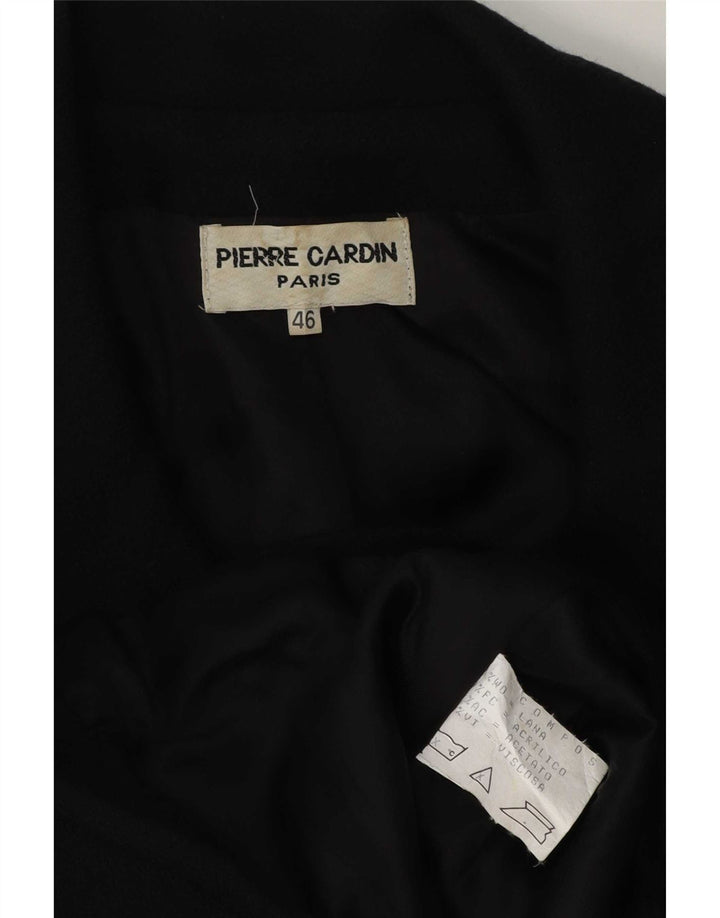 Giacca blazer da donna a 4 bottoni Pierre Cardin IT 46 Large in lana nera