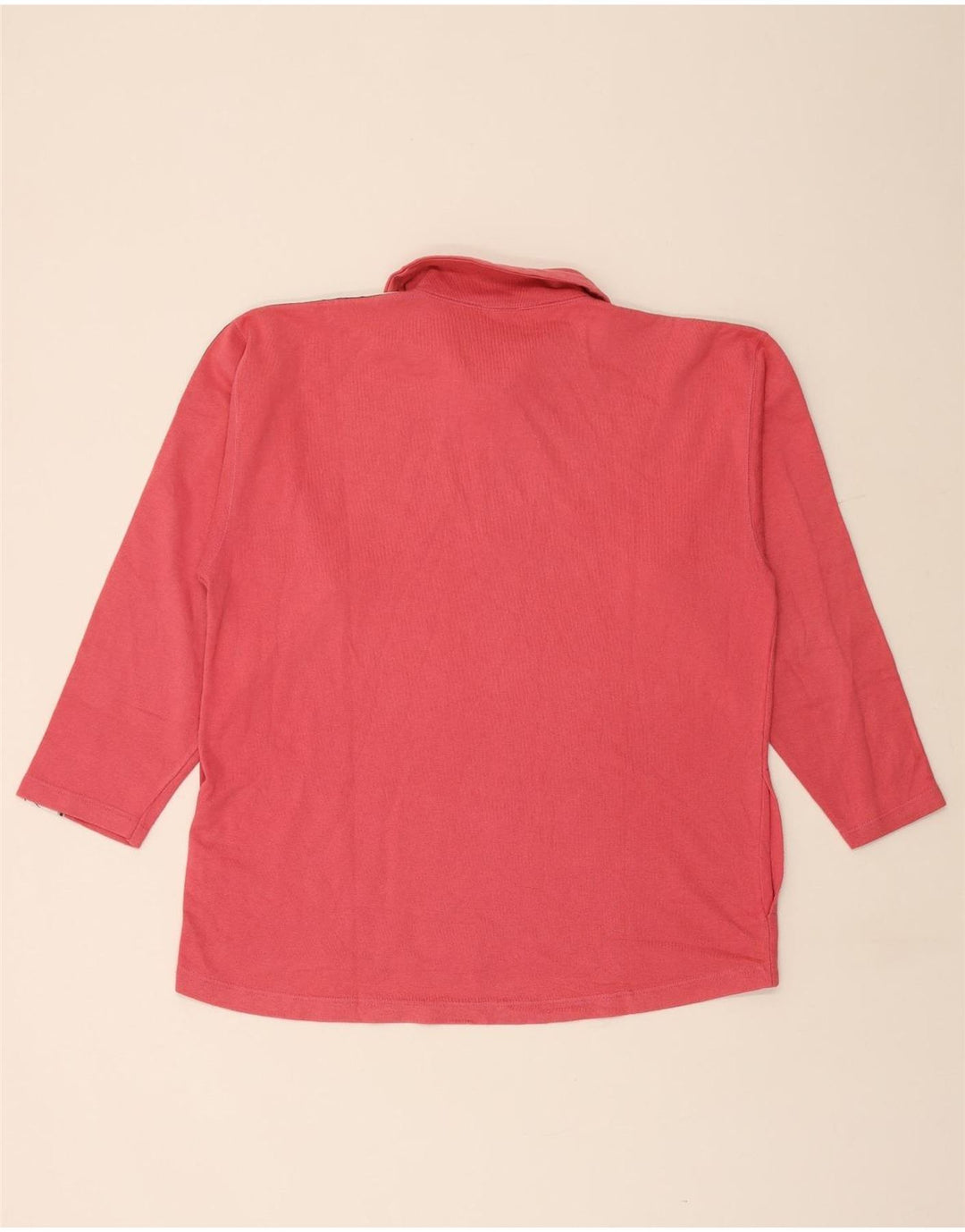 ASICS Felpa con collo con zip grafica da uomo, maglione grande, cotone rosa