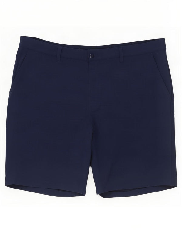 Pantaloncini chino da uomo Adidas W40 XL poliestere blu navy