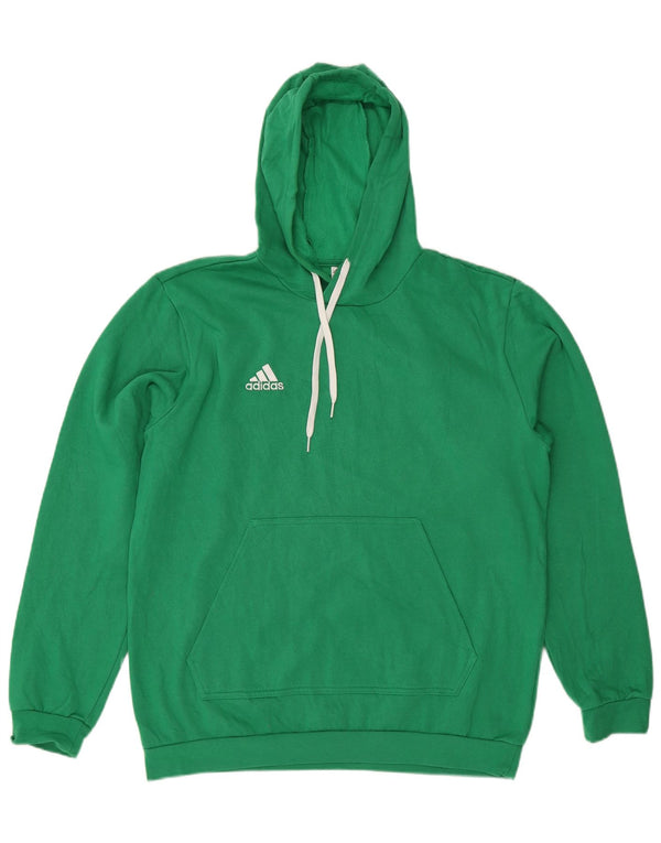 Felpa con cappuccio da uomo Adidas Large verde