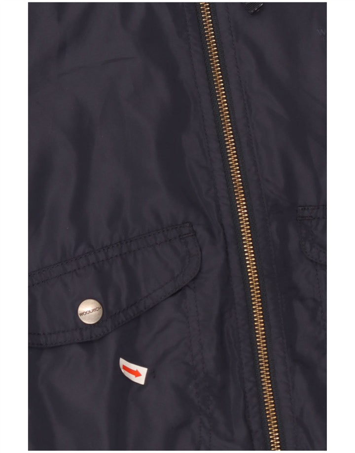 Giubbotto bomber da bambino WOOLRICH 5-6 anni color block blu navy