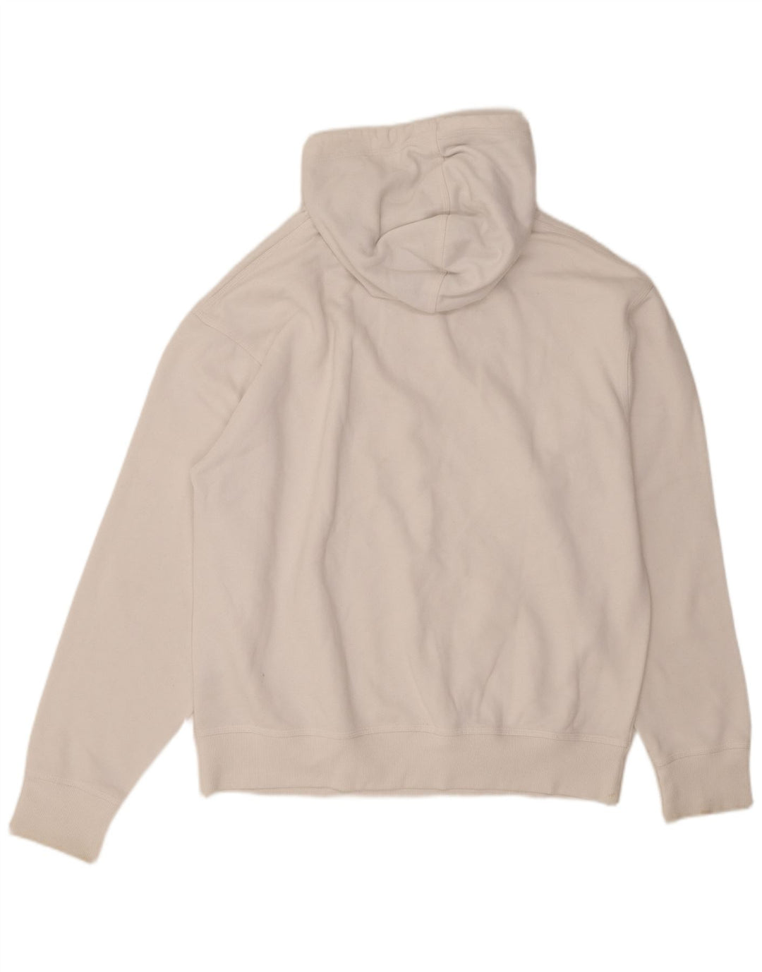 Maglione con cappuccio grafico da uomo CHAMPION grande in cotone bianco