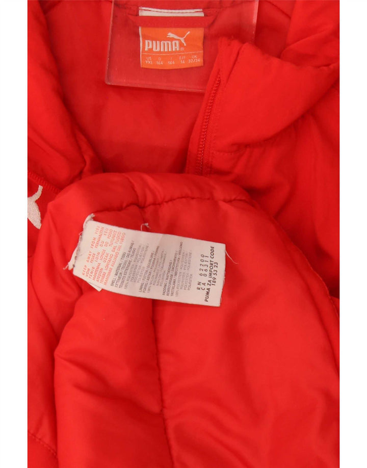 Giacca imbottita Puma da ragazzo 13-14 anni in poliestere color block rosso