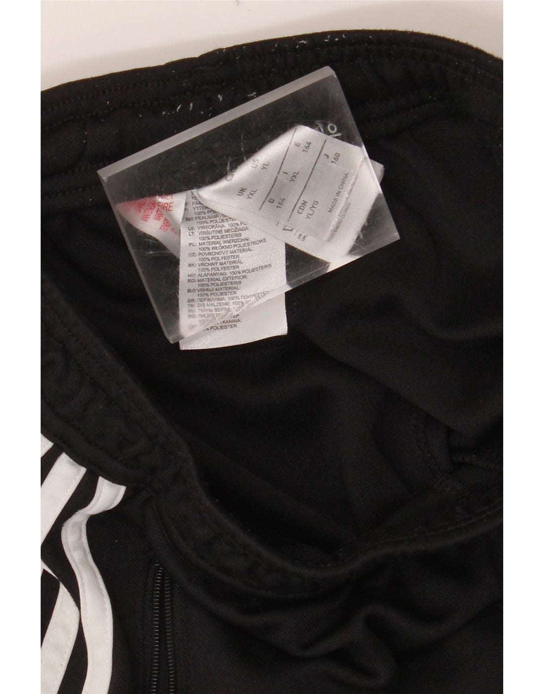 Pantaloni della tuta ADIDAS da ragazzo Climacool 13-14 anni XL Nero Colourblock