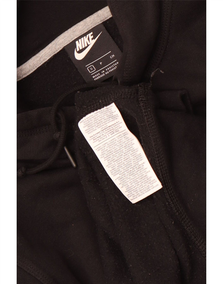 Felpa con cappuccio da uomo Nike Small in cotone nero