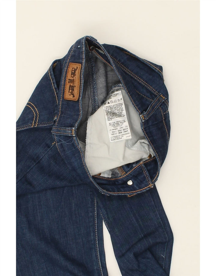 LEVI'S Womens 571 Slim Jeans W28 L29  Navy Blue Cotton Vintage Levi's and Second-Hand Levi's from Messina Hembry 