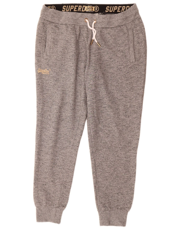 Pantaloni da tuta da donna Superdry Joggers UK 16 Large Grey Flecked Cotton