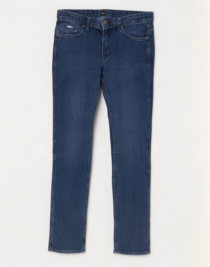 Jeans slim da uomo Hugo Boss W33 L32 cotone blu