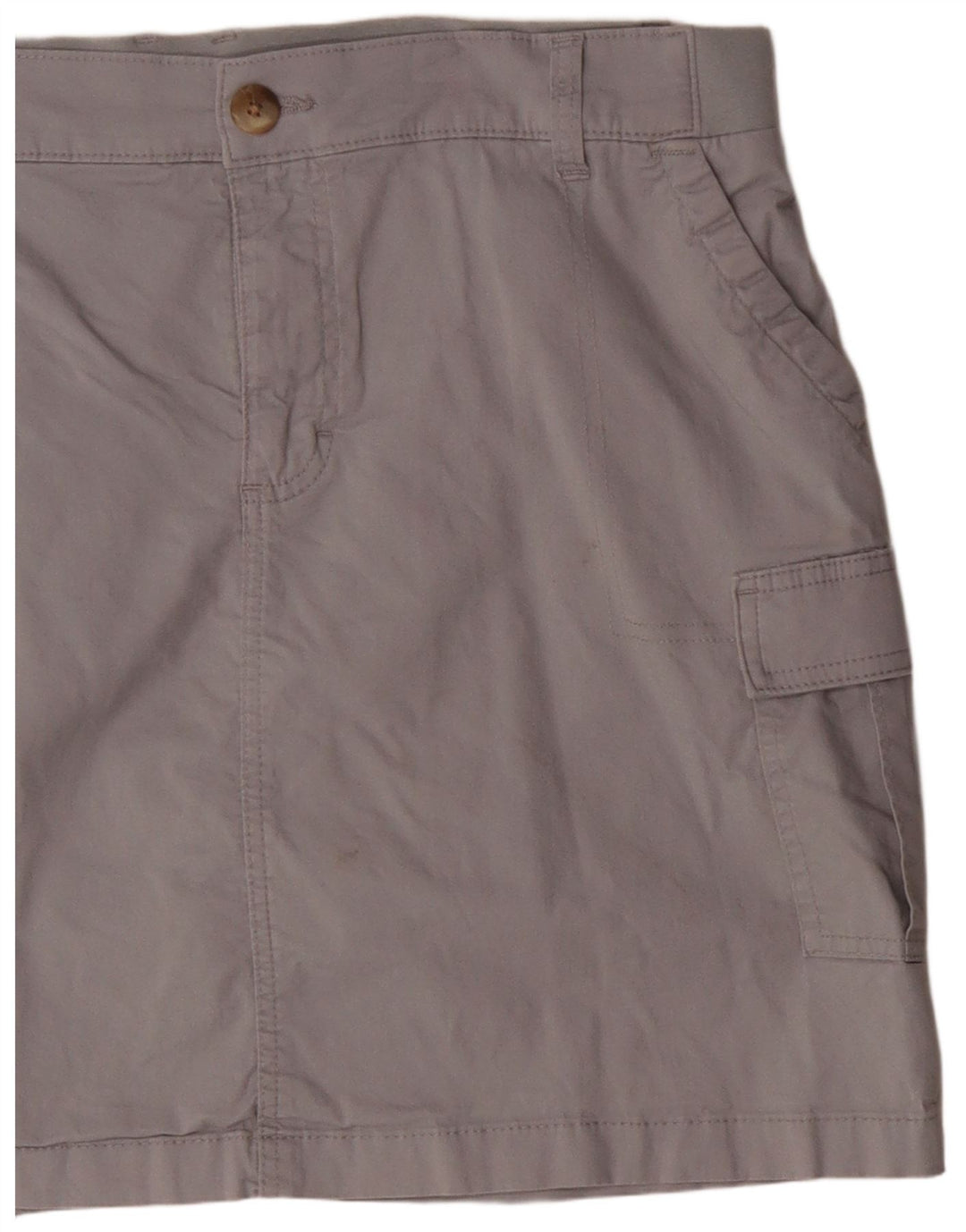 Gonna cargo LEE da donna Skort vestibilità regolare a vita media US 14 XL W36 cotone grigio