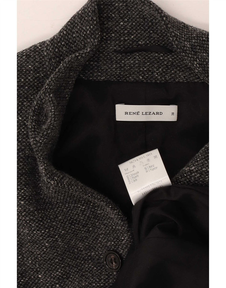 Giacca blazer a 4 bottoni da donna Rene Lezard EU 38 grigio medio chiazzato