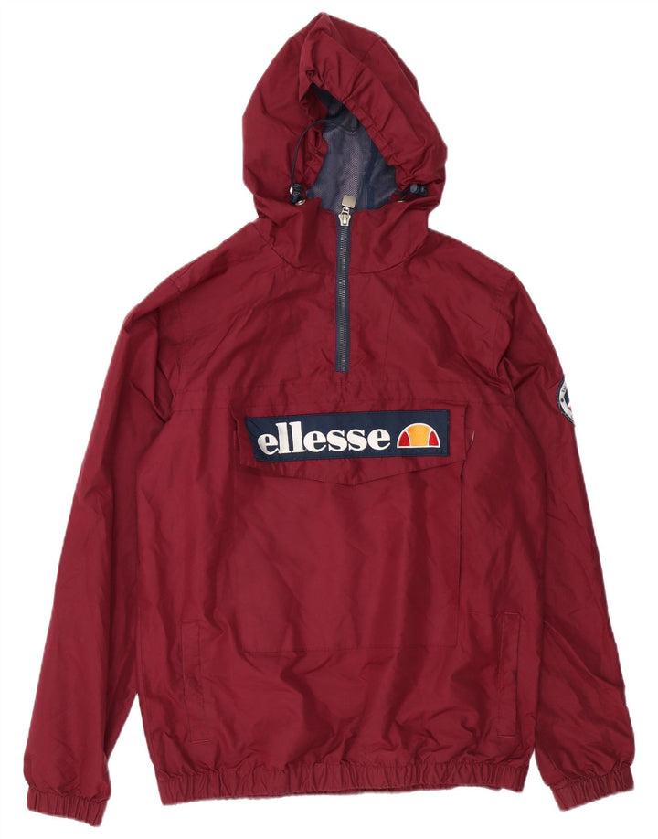 ELLESSE Giacca antipioggia da uomo con cappuccio e pullover UK 38 medio marrone