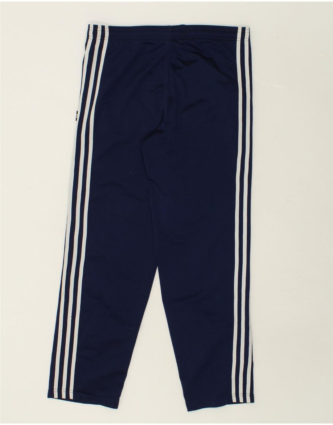 ADIDAS Boys Tracksuit Trousers 13-14 Years Navy Blue Polyester Vintage Adidas and Second-Hand Adidas from Messina Hembry 
