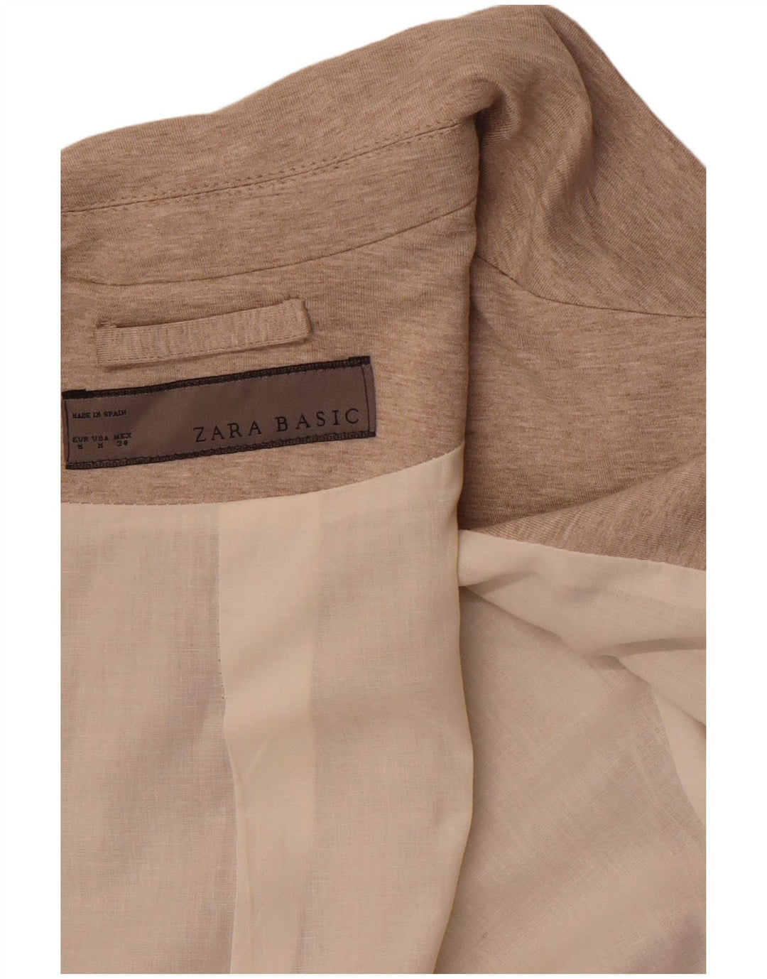 Giacca Blazer a 1 Bottone da Donna ZARA UK 12 Marrone Medio