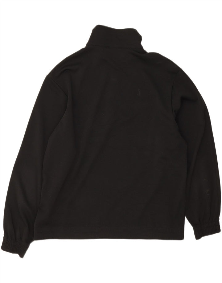 Felpa da uomo con collo con zip Lotto Maglione XL Poliestere nero