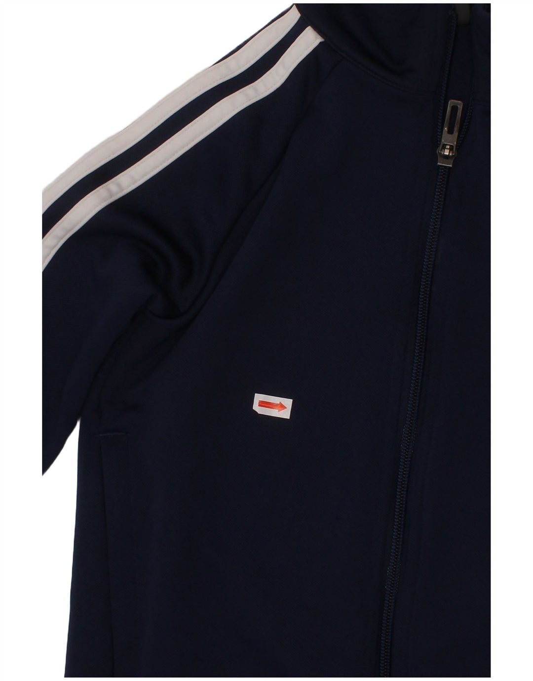ADIDAS Boys Climalite Tracksuit Top Jacket 7-8 Years Navy Blue Polyester