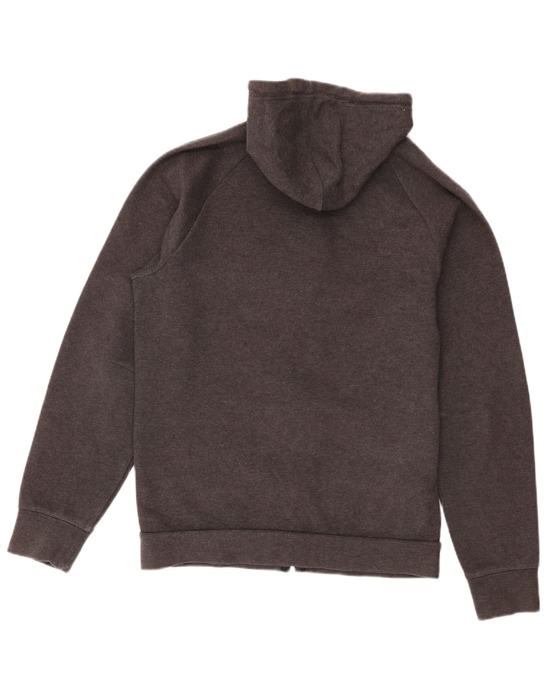 Maglione con cappuccio e zip Adidas da uomo piccolo in cotone grigio