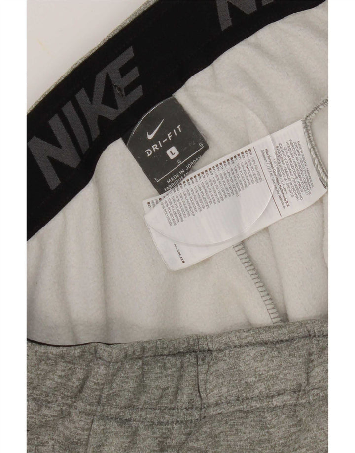 Pantaloni da tuta Nike Dri Fit da uomo, pantaloni da jogging, grandi, in poliestere grigio