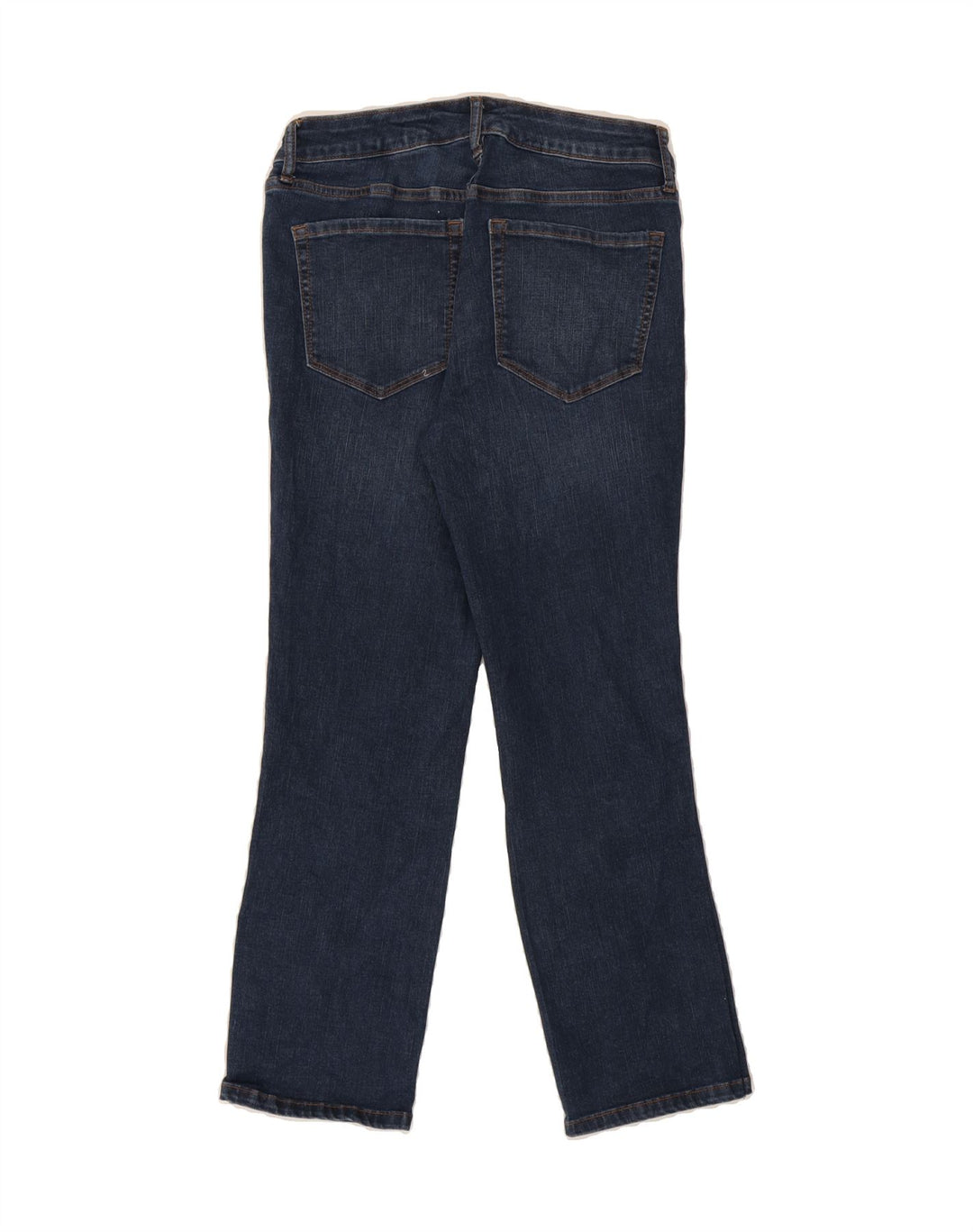 CHAPS Womens Mid Rise Cropped Jeans US 6 Medium W28 L25 Navy Blue Cotton Vintage Chaps and Second-Hand Chaps from Messina Hembry 