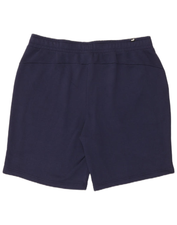 Pantaloncini sportivi da uomo Puma 2XL cotone blu navy
