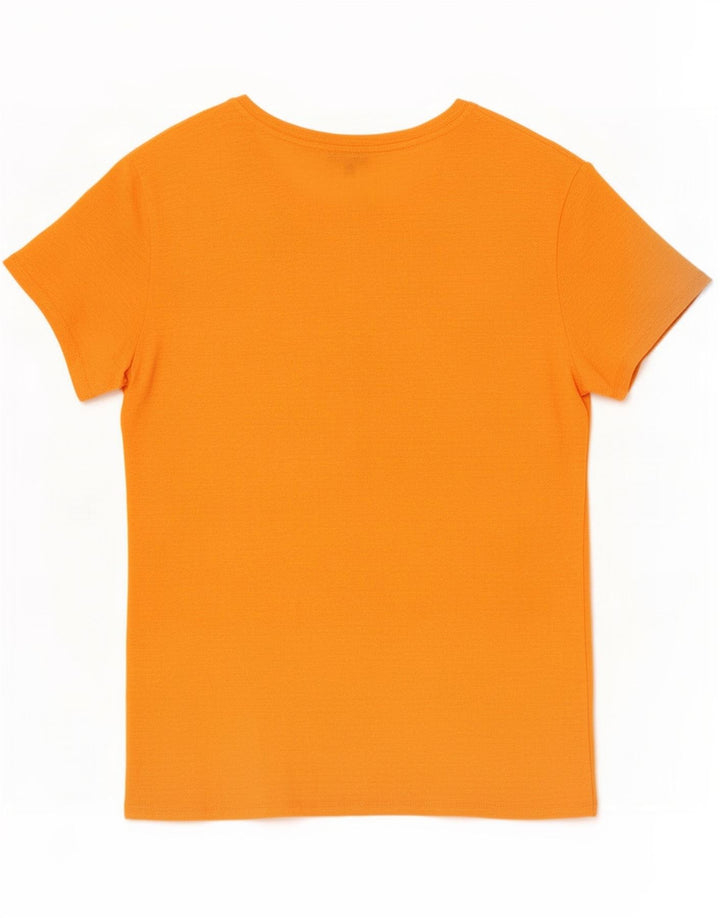 T-shirt da donna Massimo Dutti Top UK 14 arancione medio