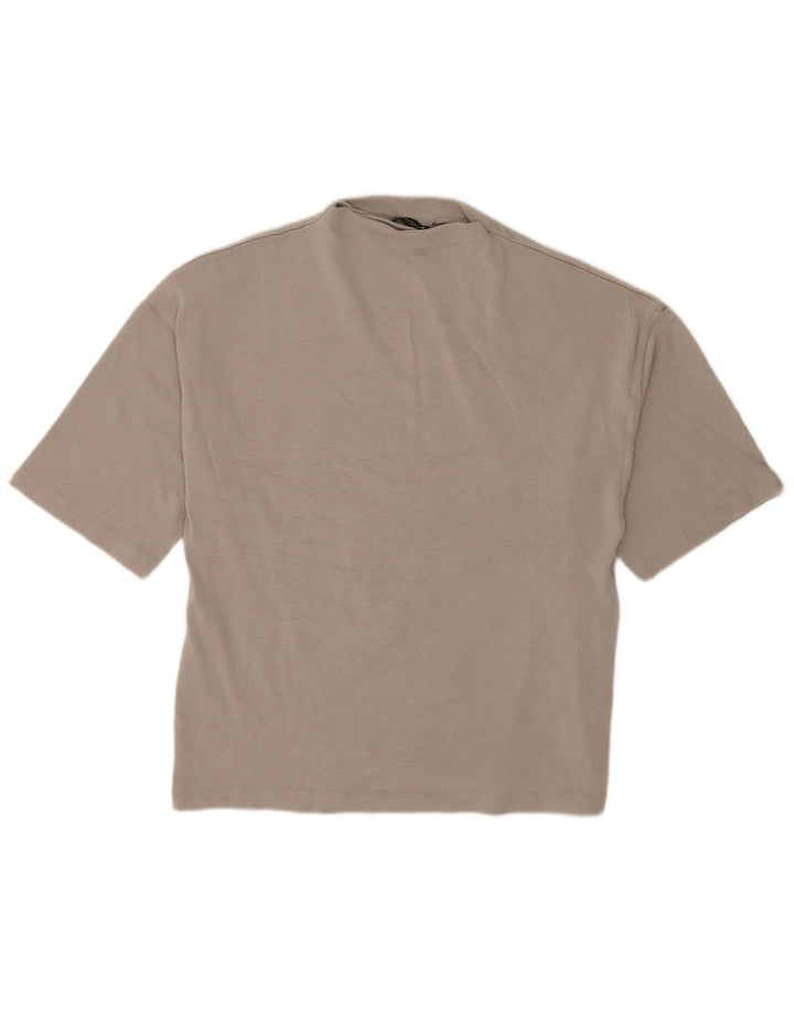 T-shirt oversize da donna Zara UK 10 piccola grigia