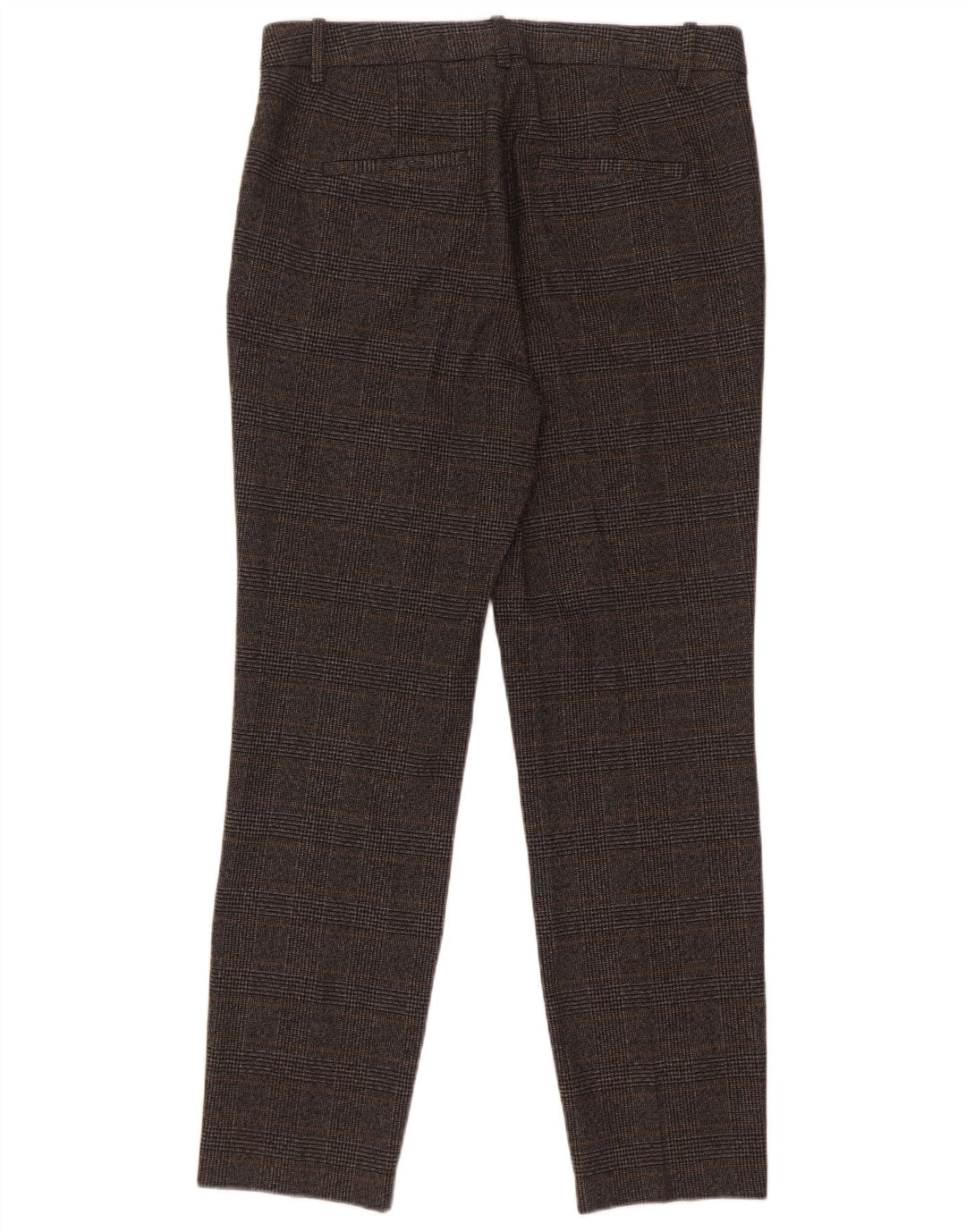 Pantaloni chino slim da donna Zara medi W28 L27 poliestere pied de poule grigio