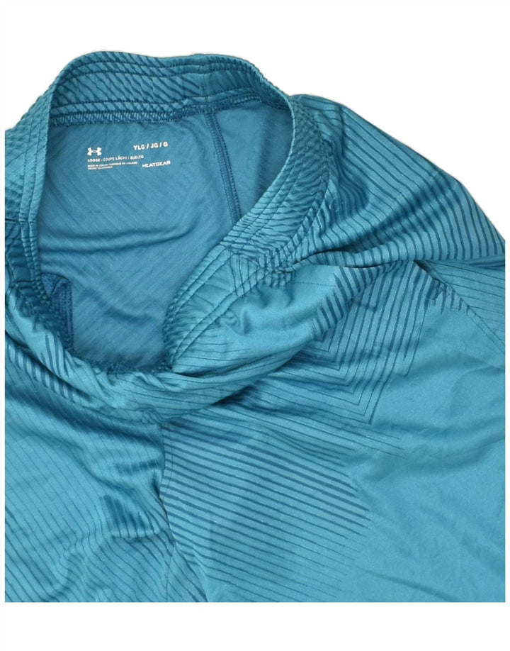 Pantaloncini sportivi UNDER ARMOUR per ragazzi 11-12 anni a righe grandi blu