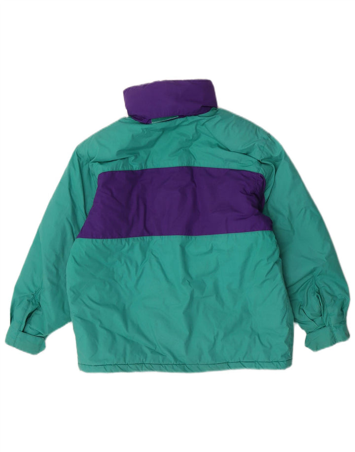 Giacca imbottita con cappuccio grafica da ragazzo Fila 9-10 anni color block verde