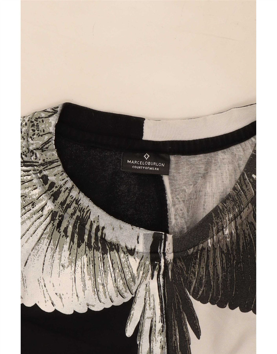 T-shirt grafica da uomo Marcelo Burlon Top color nero medio