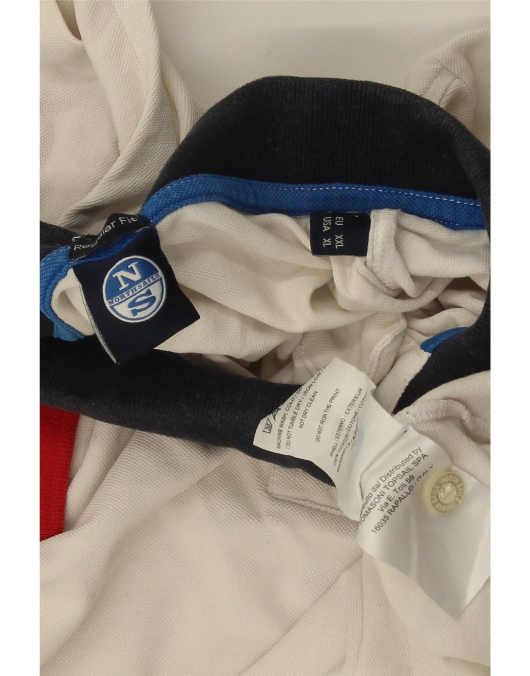 Polo da uomo North Sails 2XL in cotone bianco sporco