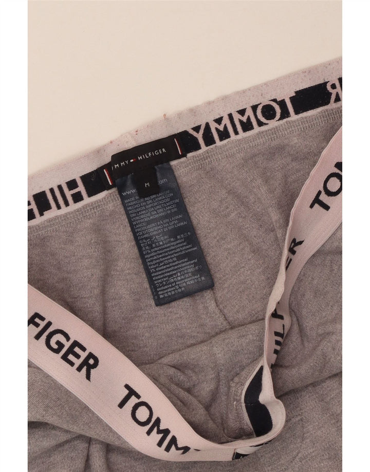 Pantaloncini sportivi grafici da uomo Tommy Hilfiger in cotone grigio medio
