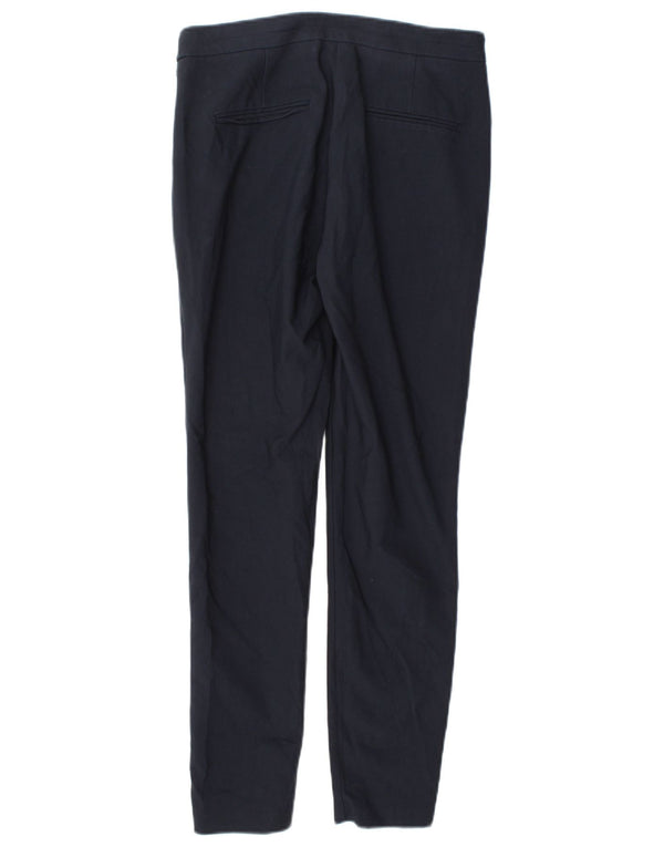 Pantaloni casual skinny da donna Zara piccoli W26 L28 cotone blu navy