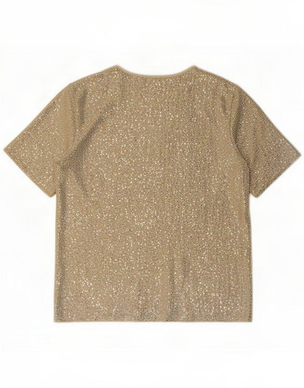 Gerard Camicetta da donna Top UK 14 Large Gold Nylon