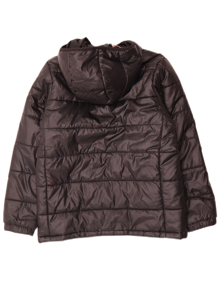 Giacca imbottita con cappuccio Adidas da ragazzo 11-12 anni in poliestere nero