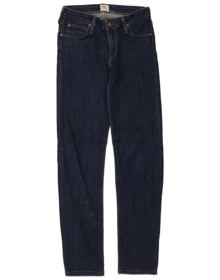 Jeans dritti Marion da donna Lee W27 L33 cotone blu navy