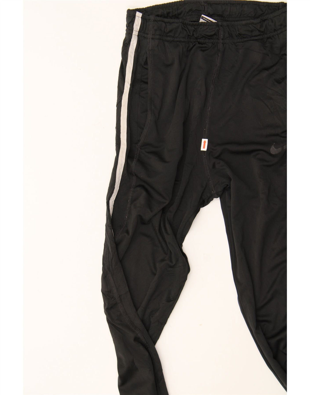 NIKE Boys Dri Fit Tracksuit Trousers 12-13 Years Large Black Polyester Vintage Nike and Second-Hand Nike from Messina Hembry 