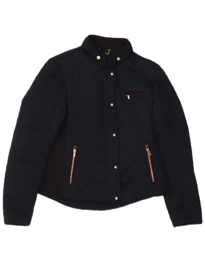 Giacca trapuntata da donna Zara UK 14 grande blu navy