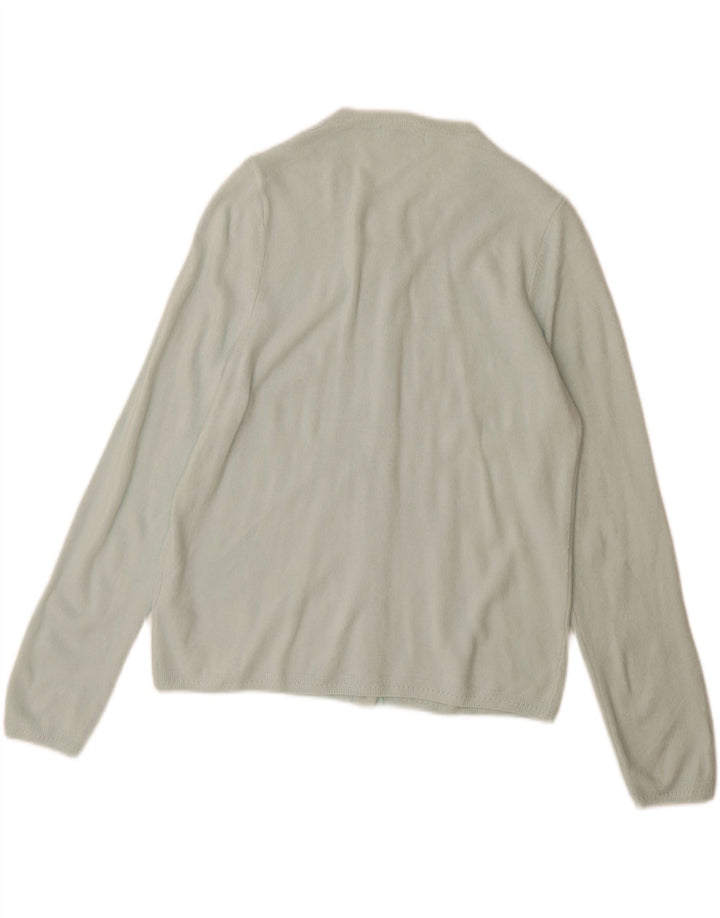 Maglione cardigan classico da donna Marks & Spencer UK 14 medio turchese
