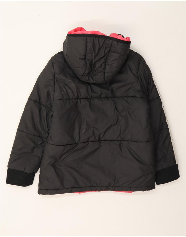 Giacca imbottita con cappuccio Adidas bambina 9-10 anni in poliestere grigio