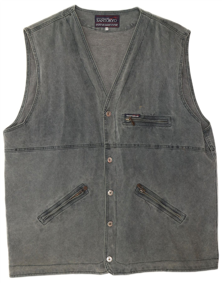 Gilet da uomo Santoryo UK 42 XL Blu