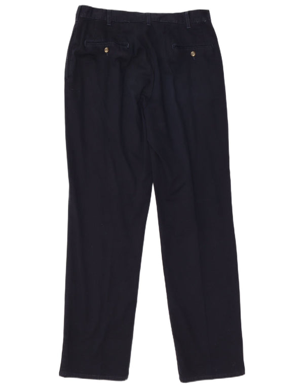 Pantaloni chino dritti da uomo Fila IT 50 Large W32 L32 cotone blu navy