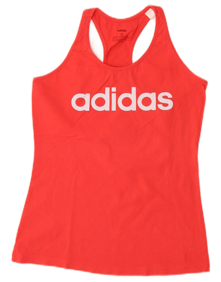 Canotta grafica da donna Adidas UK 8/10 piccola rossa