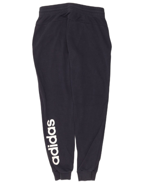 Pantaloni da tuta con grafica Adidas da donna Joggers UK 12/14 Medio Blu navy