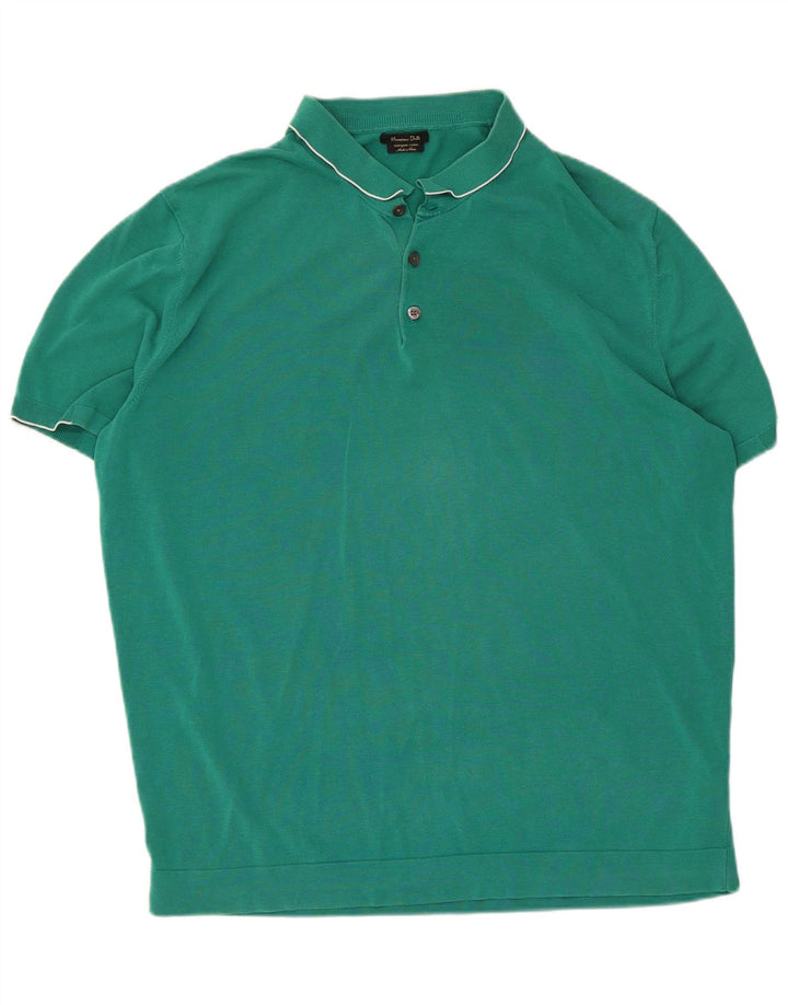 Polo da uomo Massimo Dutti 2XL cotone verde