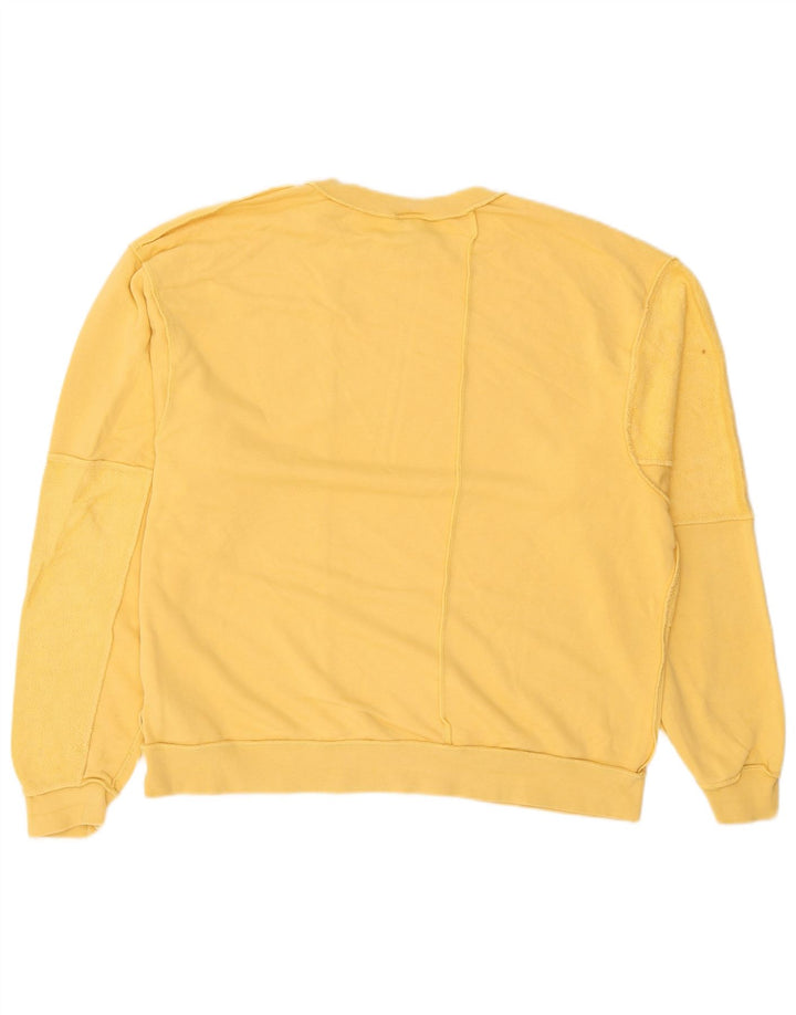Felpa Nike Uomo Maglione Cotone Giallo Medio