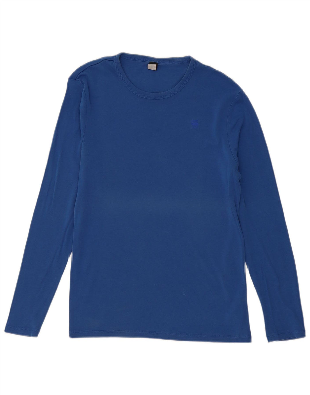 Top G-Star da uomo a manica lunga piccolo in cotone blu