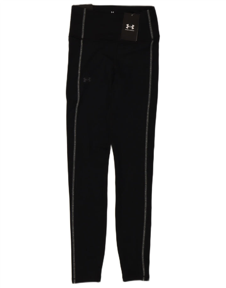 Leggings a vita alta da donna Under Armour UK 4 XS poliestere nero