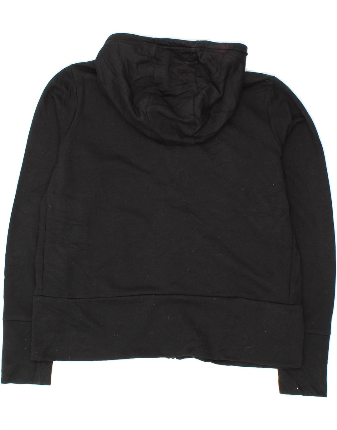 NIKE Womens Dri Fit Zip Hoodie Sweater UK 14 Medium Black Polyester Vintage Nike and Second-Hand Nike from Messina Hembry 