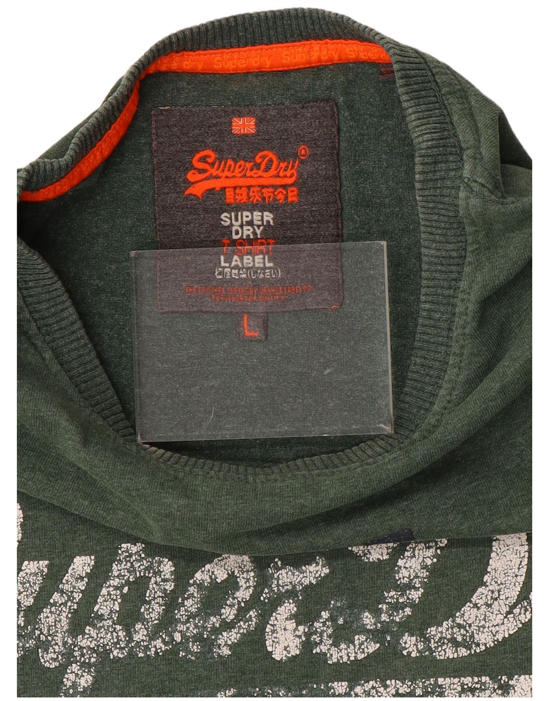 T-shirt grafica da uomo Superdry Top grande verde
