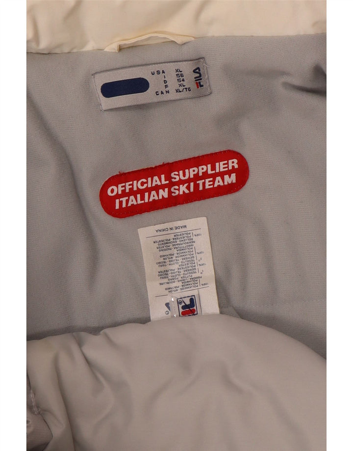 Giacca da sci da uomo Fila UK 42 XL nylon color block bianco